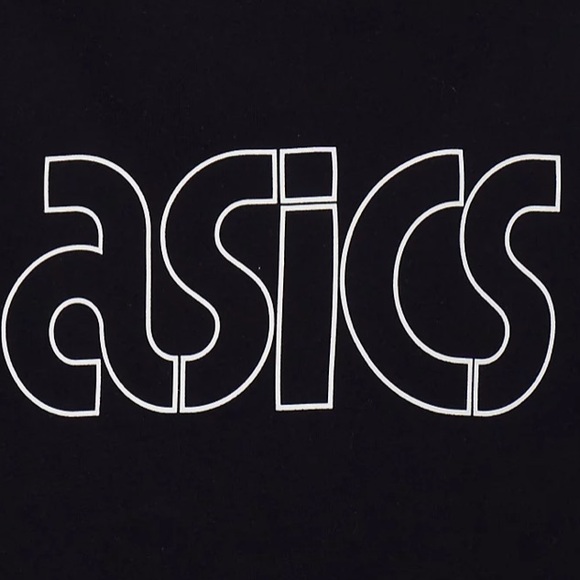 ASICS Black Terry Crewneck Sportstyle logo - Picture 6 of 7
